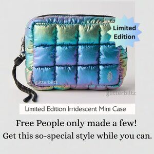 Free People Limited Edition Irridescent Quilted Carryall Mini Case in Nebula